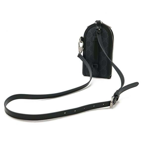 GUCCI Authentic Black Leather Shoulder Bag - Picture 3 of 8